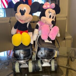 Disney Mickey and Minnie Mouse Plush Roller Skates